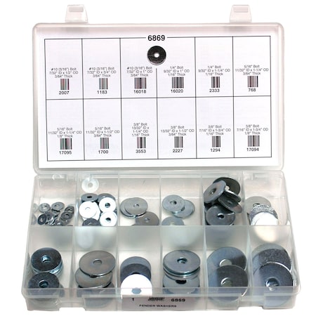 Auveco FENDER WASHERS QUICK-SELECT KIT 6869